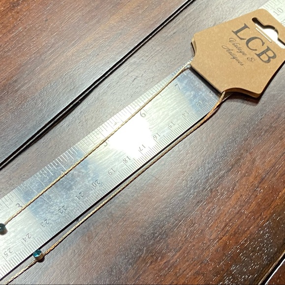 🌸 Stunning Blue Flower Rhinestone Drop Necklace 🌸 - Picture 4 of 4